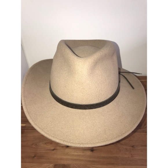 Bollman USA The Natural Tan Cream 100% wool USA Vintage Size Large Western main image 11